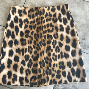 Animal print girls short stretchy skirt size7-8